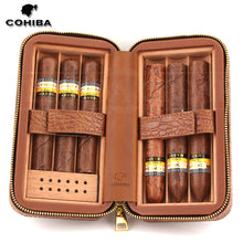 Load image into Gallery viewer, COHIBA Pattern Leather Cigar Box