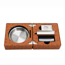 Load image into Gallery viewer, OSTRICH LEATHER Pattern SMOKE TRAVEL SET